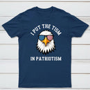 Put The Tism In Patriotism Athletic Eagle T-Shirt