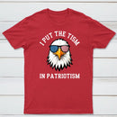 Put The Tism In Patriotism Athletic Eagle T-Shirt