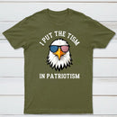 Put The Tism In Patriotism Athletic Eagle T-Shirt