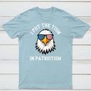 Put The Tism In Patriotism Athletic Eagle T-Shirt