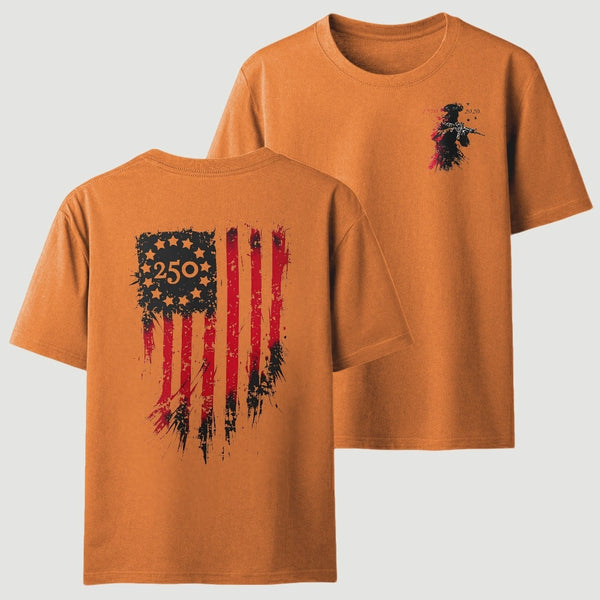 250th Anniversary Distressed American Flag T-Shirt