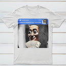 There is movement at your front door Tung Tung Tung Sahur meme cotton T-shirt