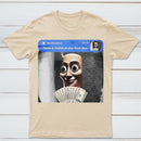 There is movement at your front door Tung Tung Tung Sahur meme cotton T-shirt