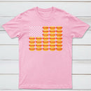Hot Dog American Flag July 4th Patriotic Summer BBQ Funny T-Shirt