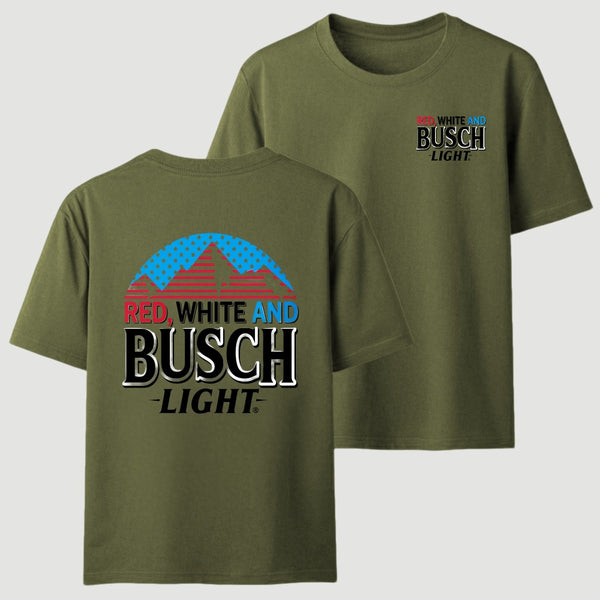 Red White and Busch 4th of July T-Shirt