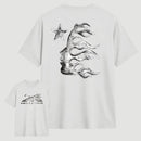 Vintage Dark Streetwear Street Style Star Flame Design T-shirt