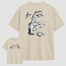 Vintage Dark Streetwear Street Style Star Flame Design T-shirt