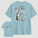 Vintage Dark Streetwear Street Style Star Flame Design T-shirt