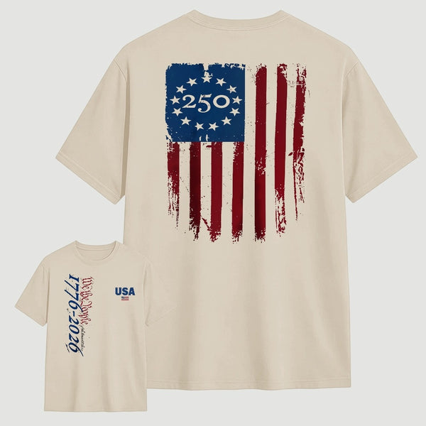 Celebrate 250 Years of American Heritage Unisex Black T-shirt