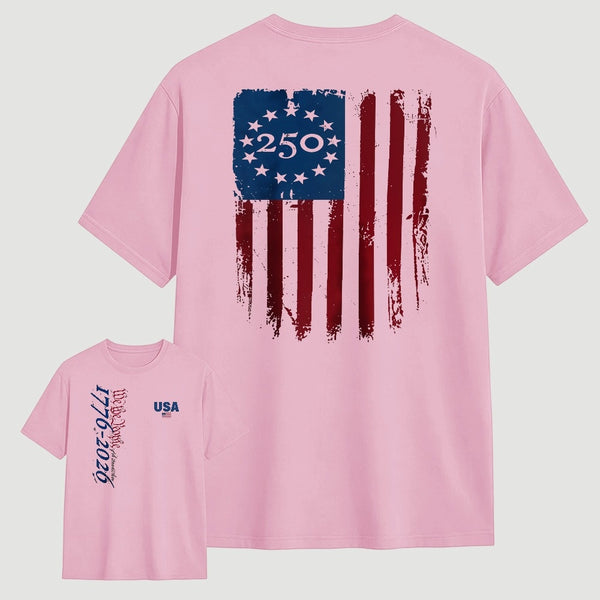 Celebrate 250 Years of American Heritage Unisex Black T-shirt
