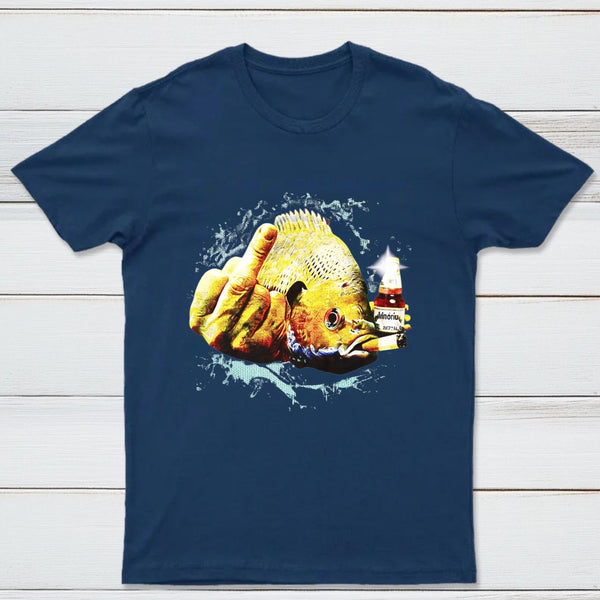 Dope Bluegill Shirt Fish Middle Finger Funny Fishing T-shirt