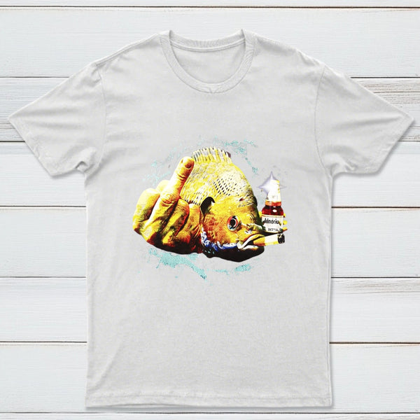 Dope Bluegill Shirt Fish Middle Finger Funny Fishing T-shirt