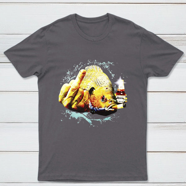 Dope Bluegill Shirt Fish Middle Finger Funny Fishing T-shirt