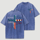 Stand for Flag Kneel for Cross Religious T-Shirt