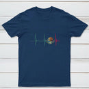 Mexico Heartbeat EKG Pulse Mexican Pride Emblem T-Shirt