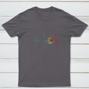 Mexico Heartbeat EKG Pulse Mexican Pride Emblem T-Shirt