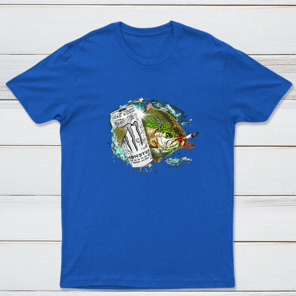 Dope Fish Shirt Funny White Monster Fish T-Shirt