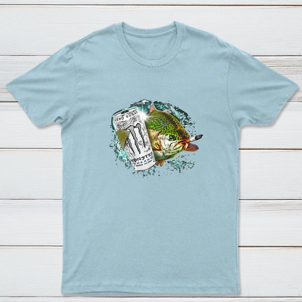 Dope Fish Shirt Funny White Monster Fish T-Shirt