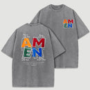 God Bless You Design Christian Patriotic Round Neck T-Shirt