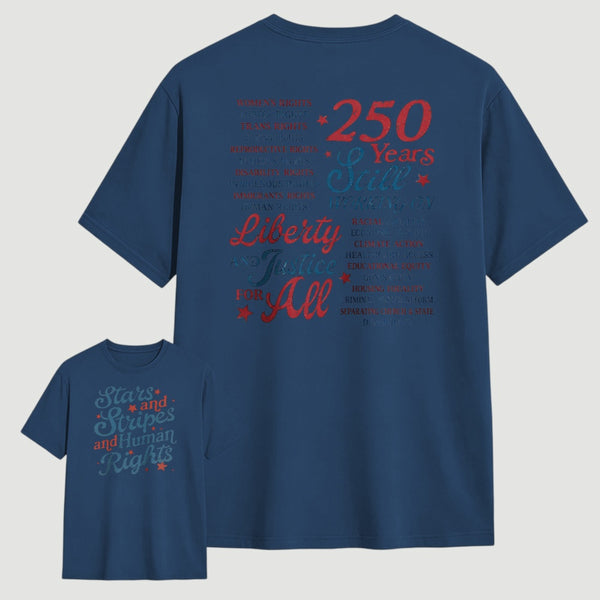 Stars and Stripes and Human Rights T-Shirt
