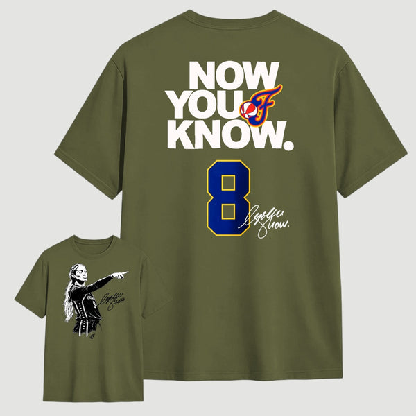 Sophie Cunningham Now You Know Double-Sided Basketball Graphic T-Shirt