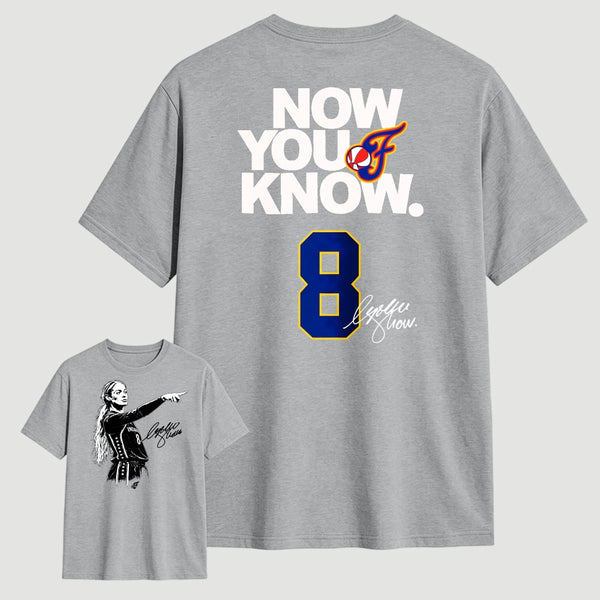 Sophie Cunningham Now You Know Double-Sided Basketball Graphic T-Shirt