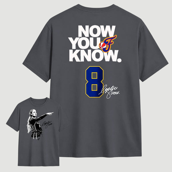 Sophie Cunningham Now You Know Double-Sided Basketball Graphic T-Shirt