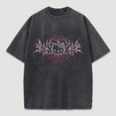 Y2K Pink Tribal Kitty Graphic Cat Vintage T-Shirt