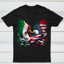 America Mexico Flag Vintage Mexican Roots American T-Shirt