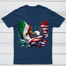 America Mexico Flag Vintage Mexican Roots American T-Shirt