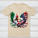 America Mexico Flag Vintage Mexican Roots American T-Shirt