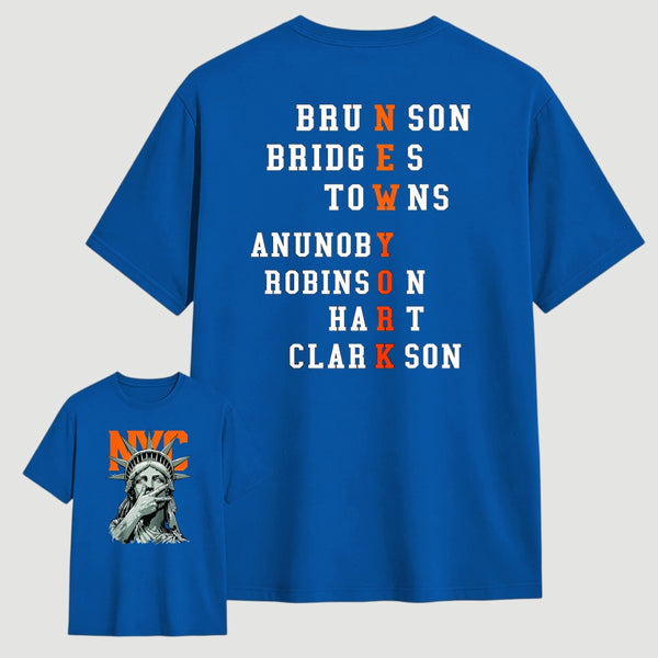 NewYork 2 Side Basketball Fans T-Shirt