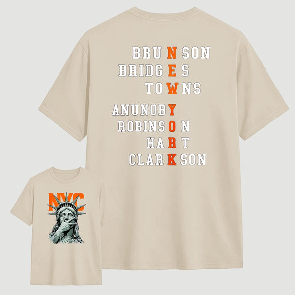 NewYork 2 Side Basketball Fans T-Shirt