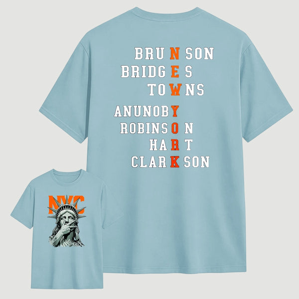NewYork 2 Side Basketball Fans T-Shirt