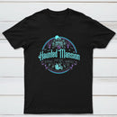 Haunted Mansion Gothic Horror House Ghosts Halloween Unisex T-Shirt