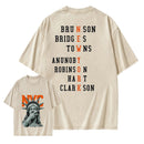 NewYork 2 Side Basketball Fans Washed T-Shirt