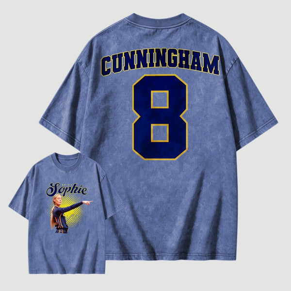 Sophie Cunningham Basketball Fan Gift Vintage Graphic Washed T-Shirt