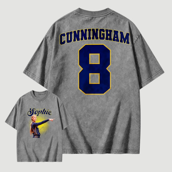 Sophie Cunningham Basketball Fan Gift Vintage Graphic Washed T-Shirt