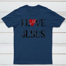 Vintage I Love Jesus Print T-Shirt