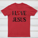 Vintage I Love Jesus Print T-Shirt