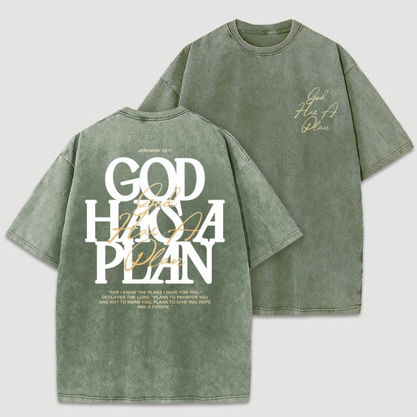Vintage God Has A Plan Double-Sided T-Shirt