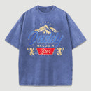 Daddy Needs A Beer Shirt Vintage Washed T-Shirt