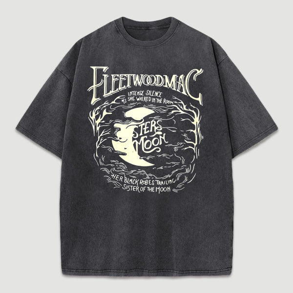 Vintage Moon Pattern T-Shirt