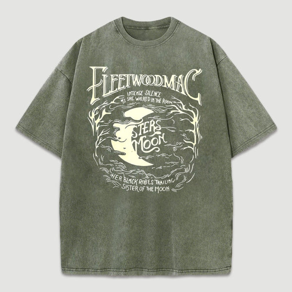 Vintage Moon Pattern T-Shirt