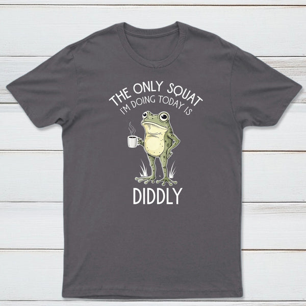 Funny Frog Graphic Diddly Squat T-Shirt