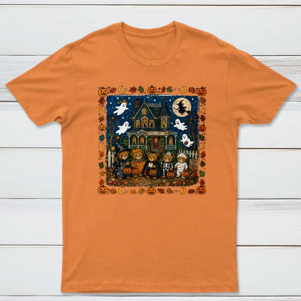 Vintage 90s Bears Halloween Trick Or Treat Bears T-Shirt