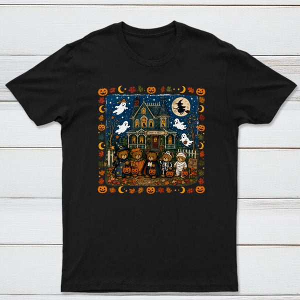 Vintage 90s Bears Halloween Trick Or Treat Bears T-Shirt