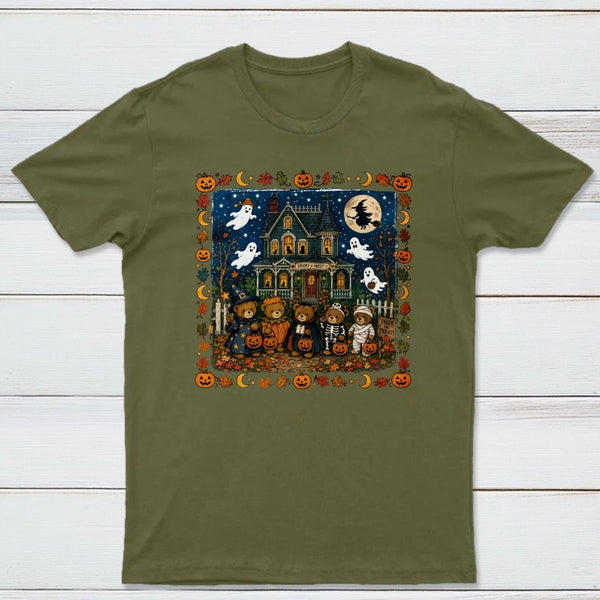 Vintage 90s Bears Halloween Trick Or Treat Bears T-Shirt