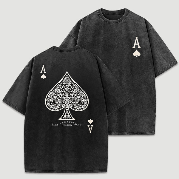 Vintage Ace Of Spades Washed T-Shirt