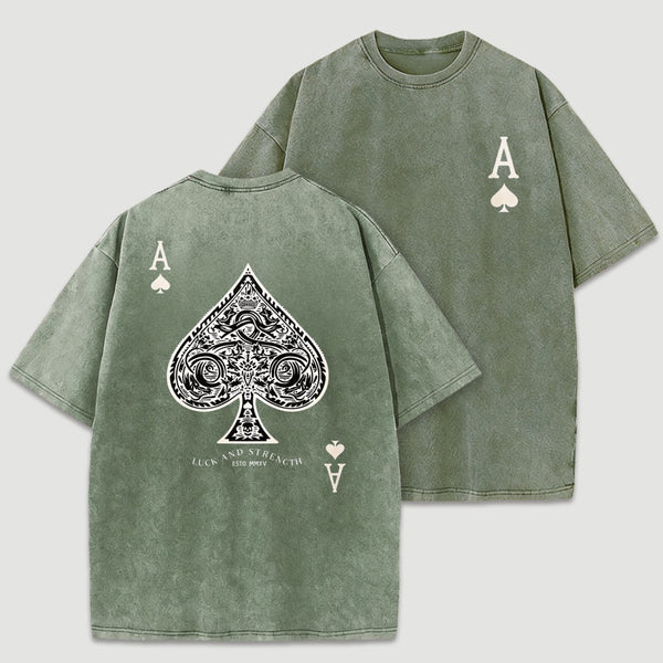 Vintage Ace Of Spades Washed T-Shirt